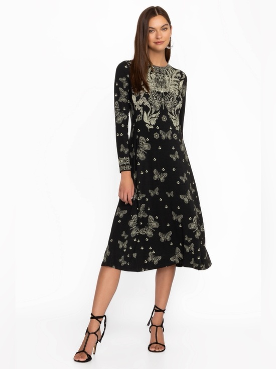 Johnny Was Dresses & Skirts - Johnny Was The Janie Favorite A-Line Dress Farfalla Joan Black Butterfly Floral